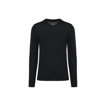 Merino-Pullover mit V-Ausschnitt Kariban Premium