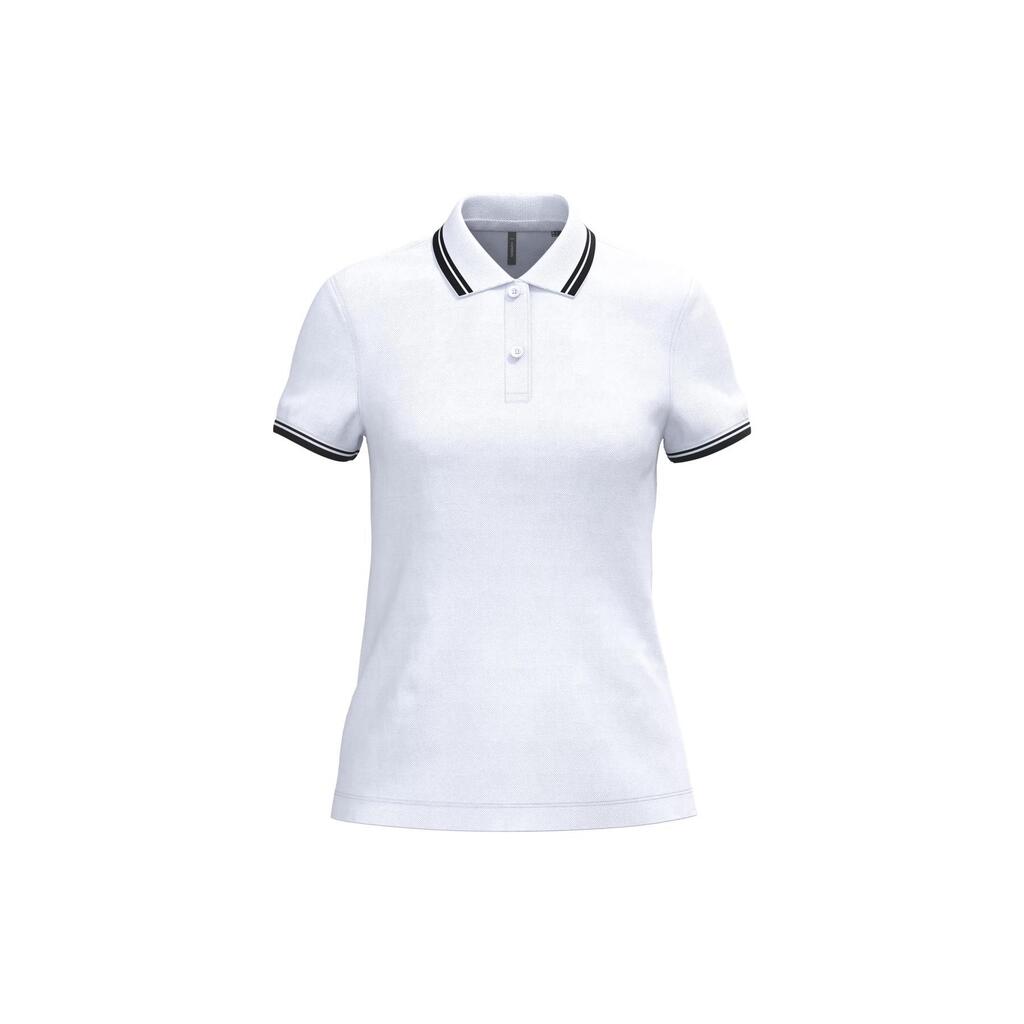Contrast Trim Polo for Women Kariban