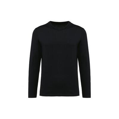 Suprima v-hals t-shirt met lange mouwen kariban premium