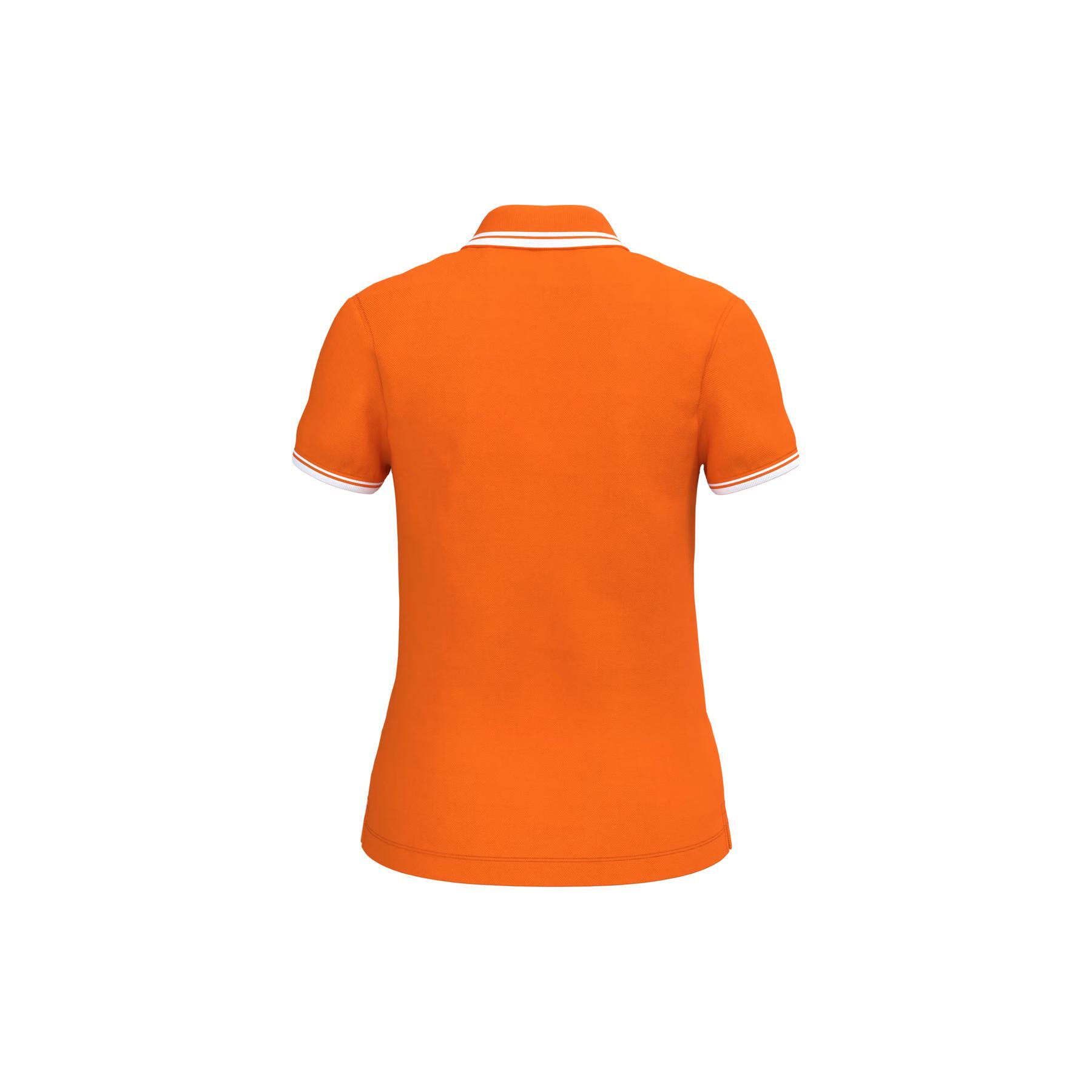 Poloshirt mit kontrastierenden Nähten für Frauen Kariban 3/3