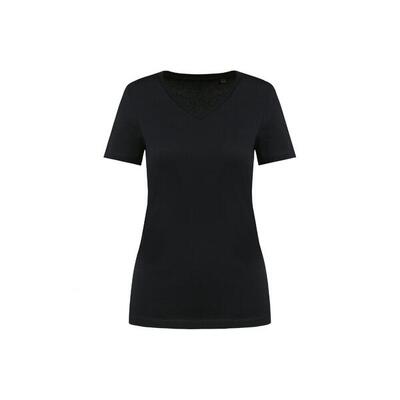 Dames t-shirt met suprima v-hals kariban premium