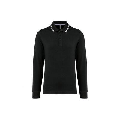 Piqué polo met lange mouwen kariban