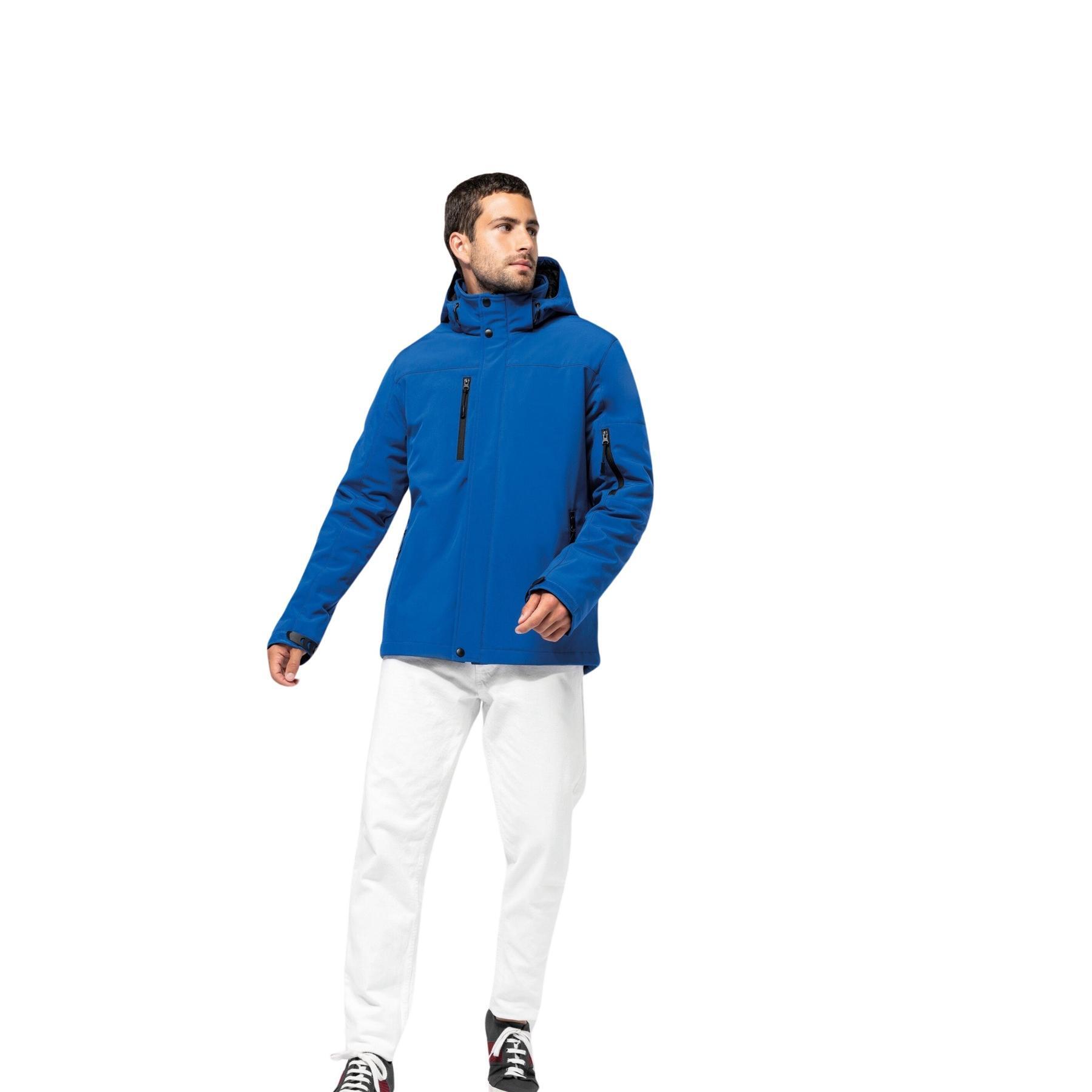 Fleece-gefütterte Softshelljacke mit Kapuze Kariban 2/7