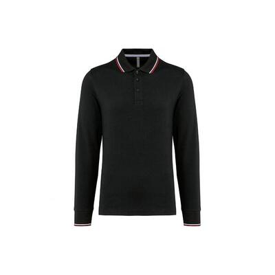 Piqué polo met lange mouwen kariban