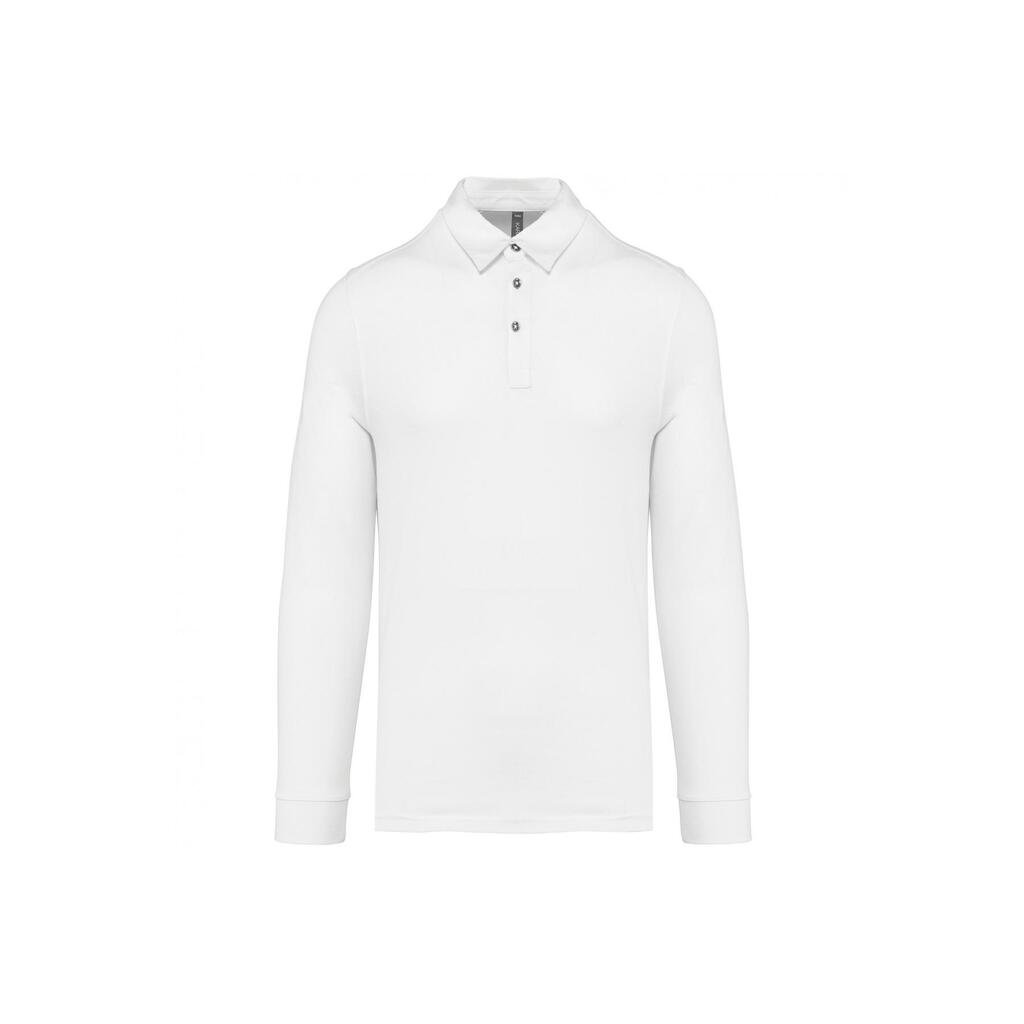 Long sleeve jersey polo Kariban