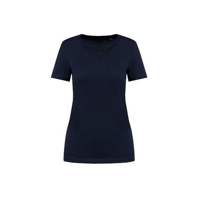 Dames t-shirt met suprima v-hals kariban premium