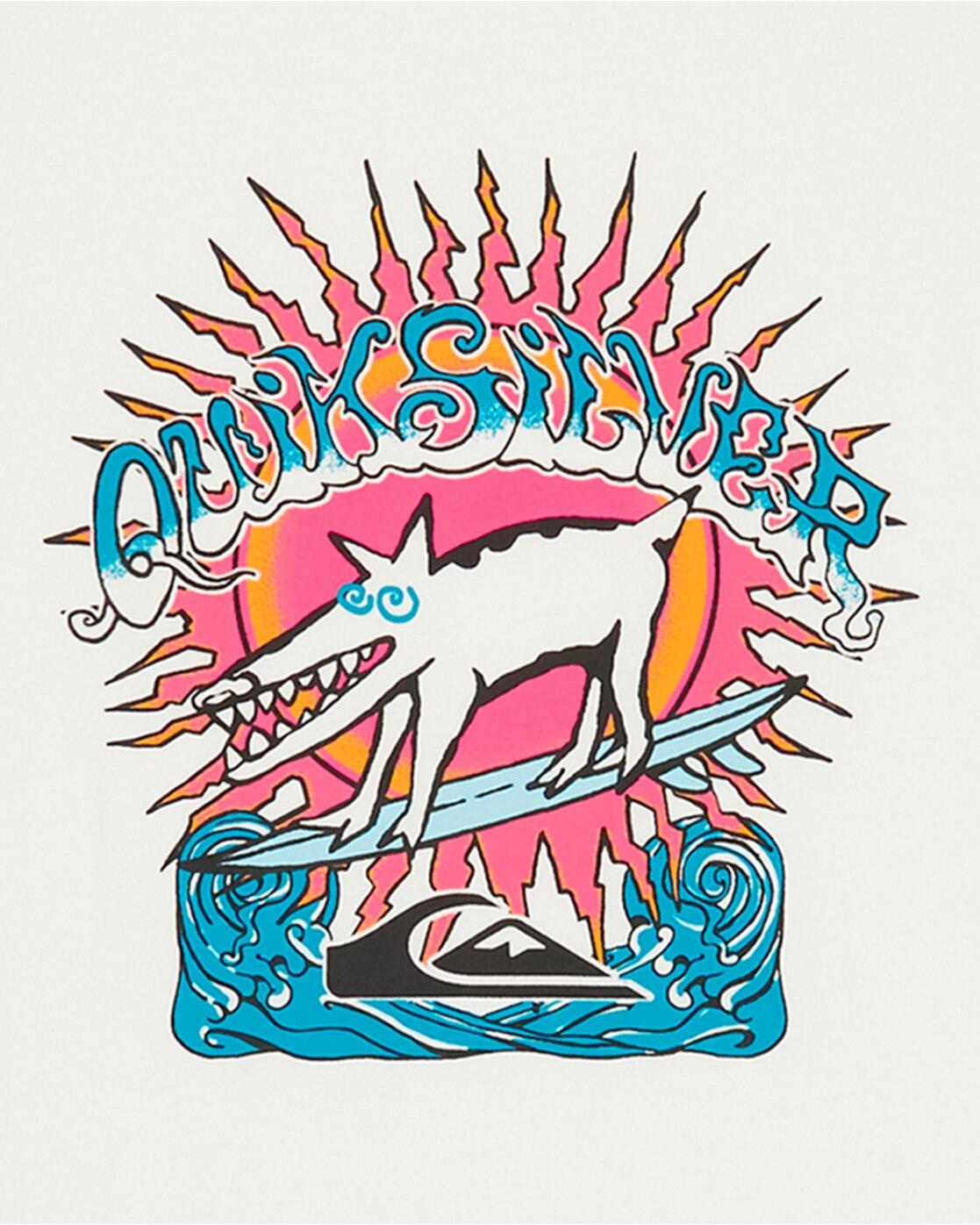 T-Shirt Quiksilver Kurzarm Weiß Junge 3/3