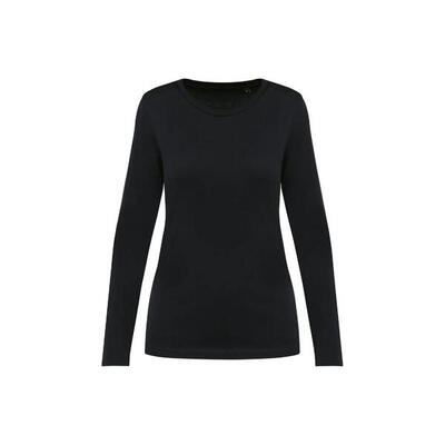 Suprima t-shirt met lange mouwen en ronde hals voor vrouwen kariban premium