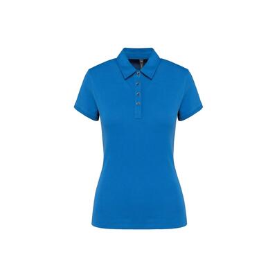 Korte mouw vrouwen polo kariban jersey