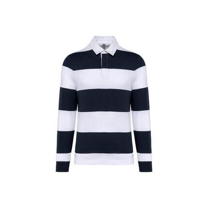 Polo rayé manches longues Kariban