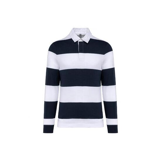 Polo rayé manches longues Kariban