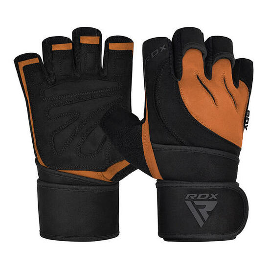 Gants de musculation RDX L4 à doigts ouverts – Beige – Taille XL