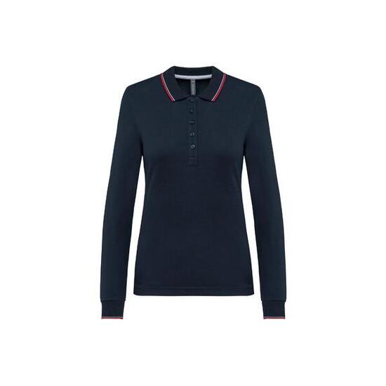 Polo maille piquée manches longues Femme Kariban