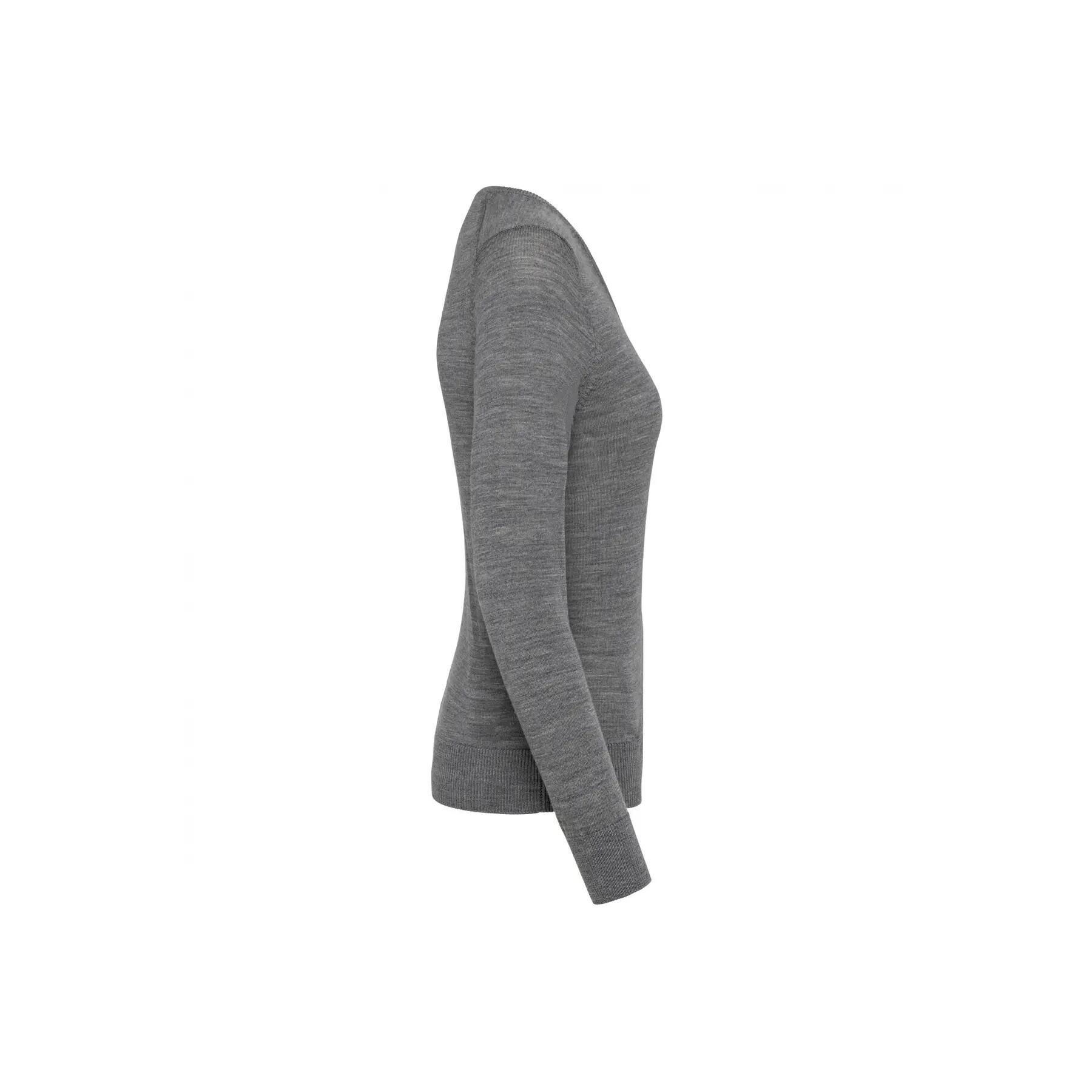 Merino-Pullover mit V-Ausschnitt, Damen Kariban Premium 3/3