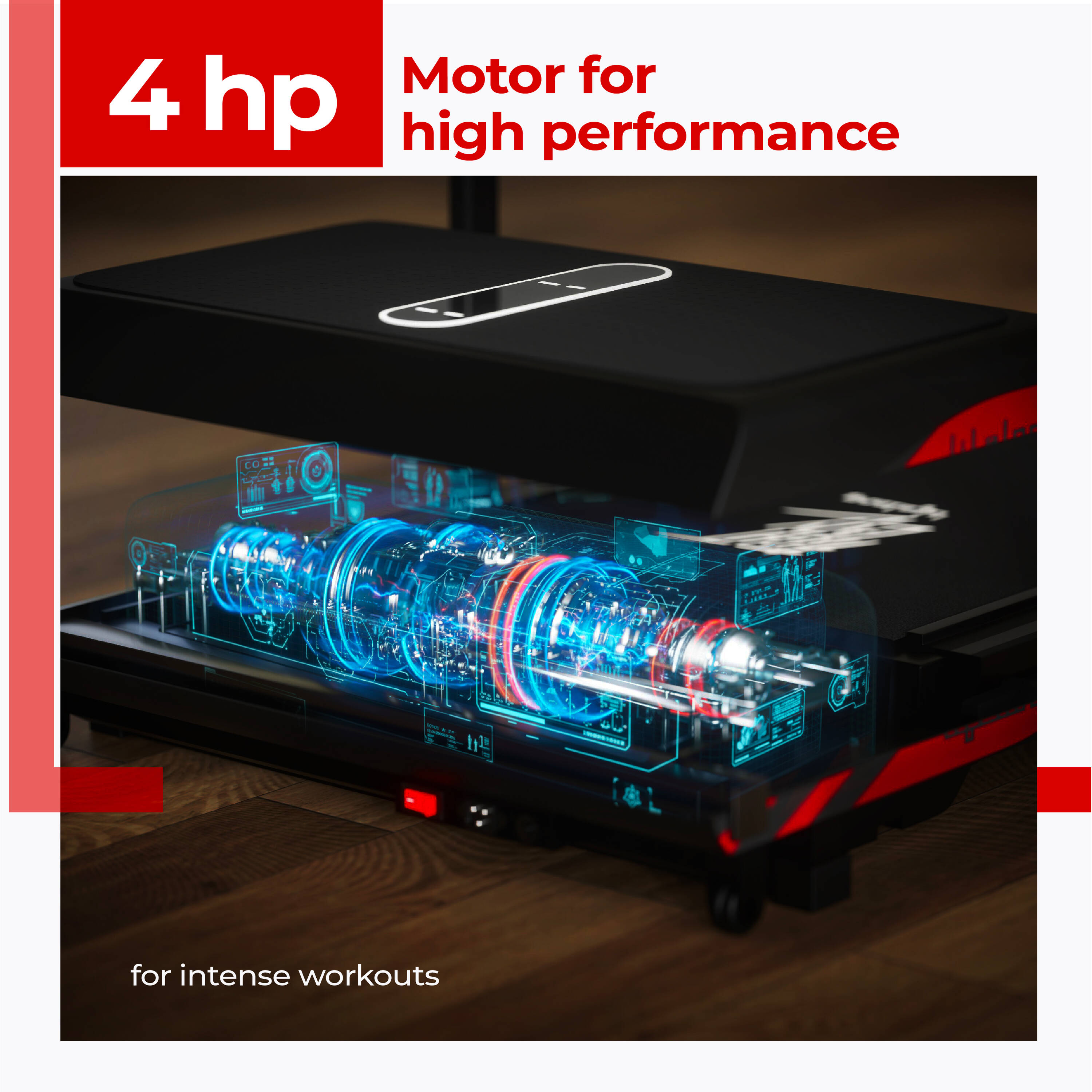 Lifelong FitPro Treadmill | 4 HP Motor | Vibration Plate | LED Display | Foldable Design | Remote Control | 110 Kg Max Weight | 8 Km/h Speed | Anti-Slip Belt | Home Gym Equipment LLTM180 -  5