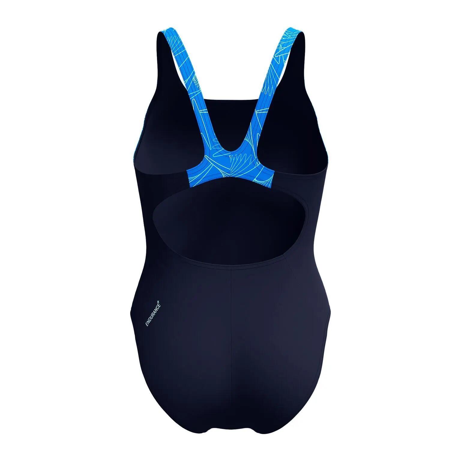 Dames zwempak uit 1 stuk Speedo Eco+ Hyperboom Splice Muscleb 4/7