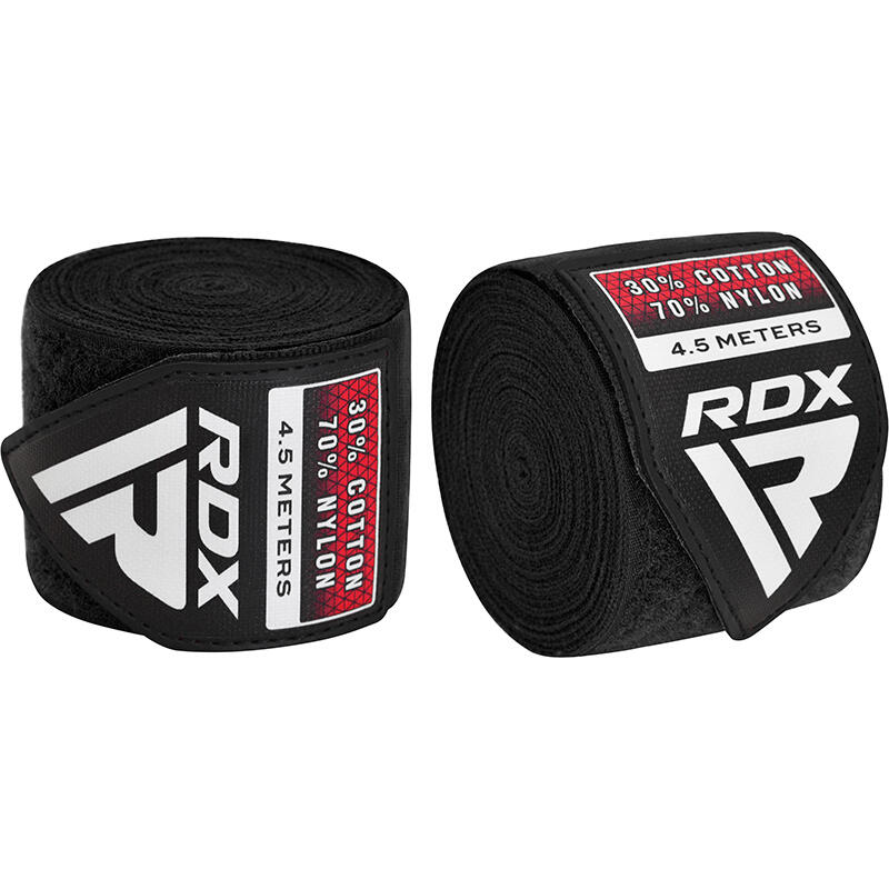 RDX Bandes de Boxe WX Pro 4.5 m – Noir 2/6