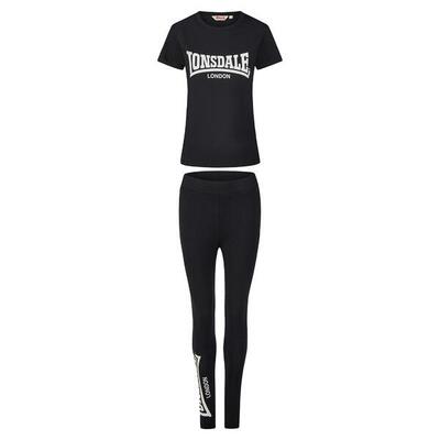 T-shirt en legging set voor dames lonsdale juniper