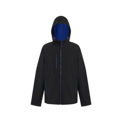 Herren Wandern Jacke - Nagate Hooded Softshell, schwarz