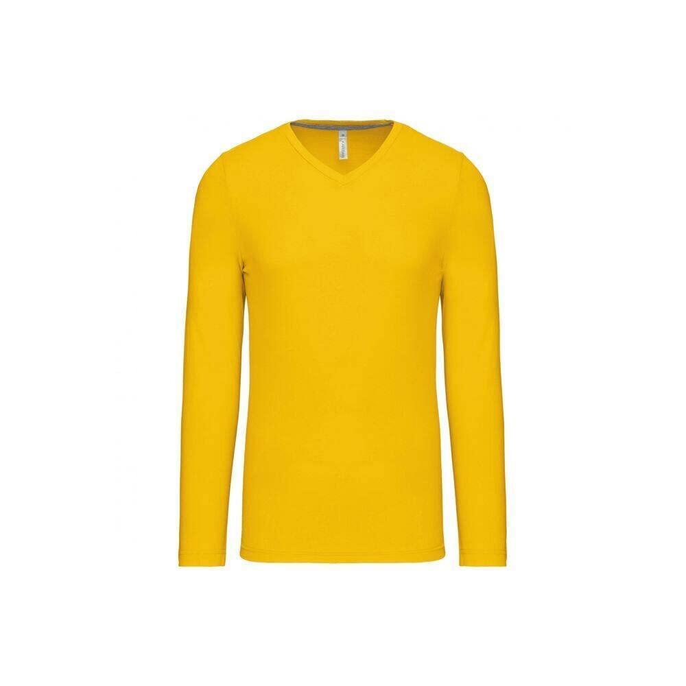 T-shirt Kariban Collo V maniche lunghe 2/7