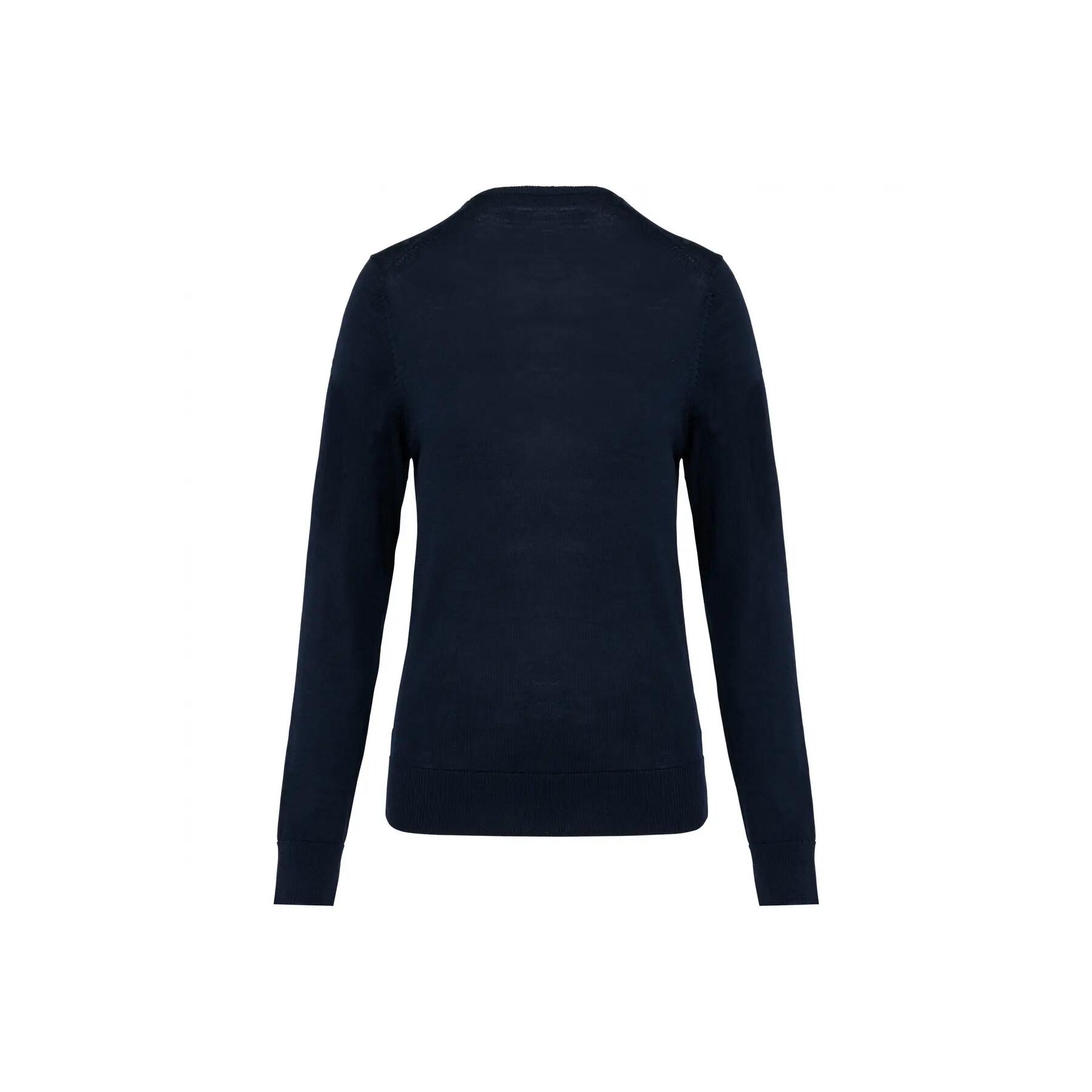 Merino-Pullover mit V-Ausschnitt, Damen Kariban Premium 2/3