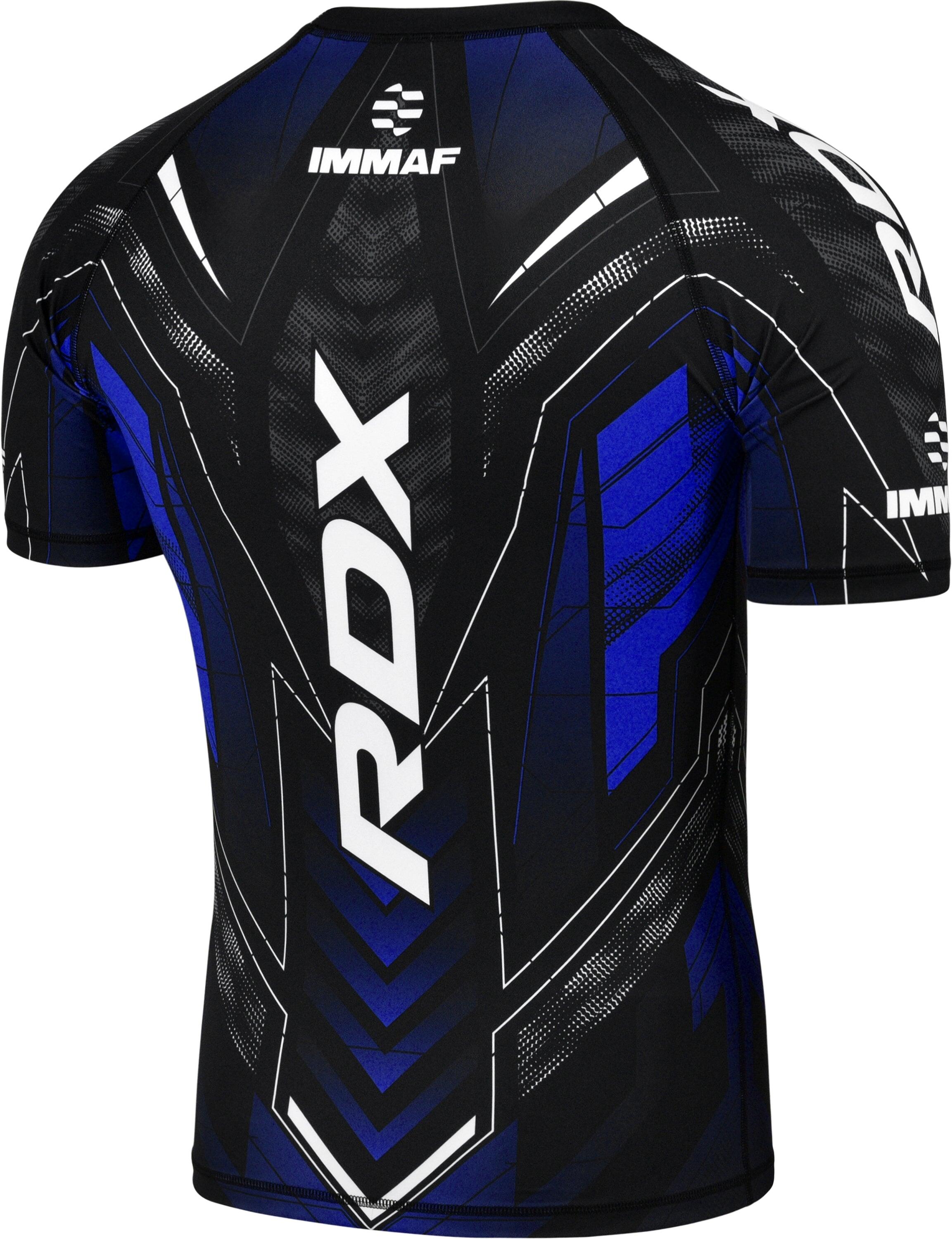 Rashguard a Compressione RDX IMMAF Blu XL 2/7