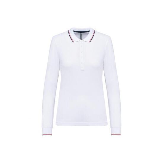Polo maille piquée manches longues Femme Kariban