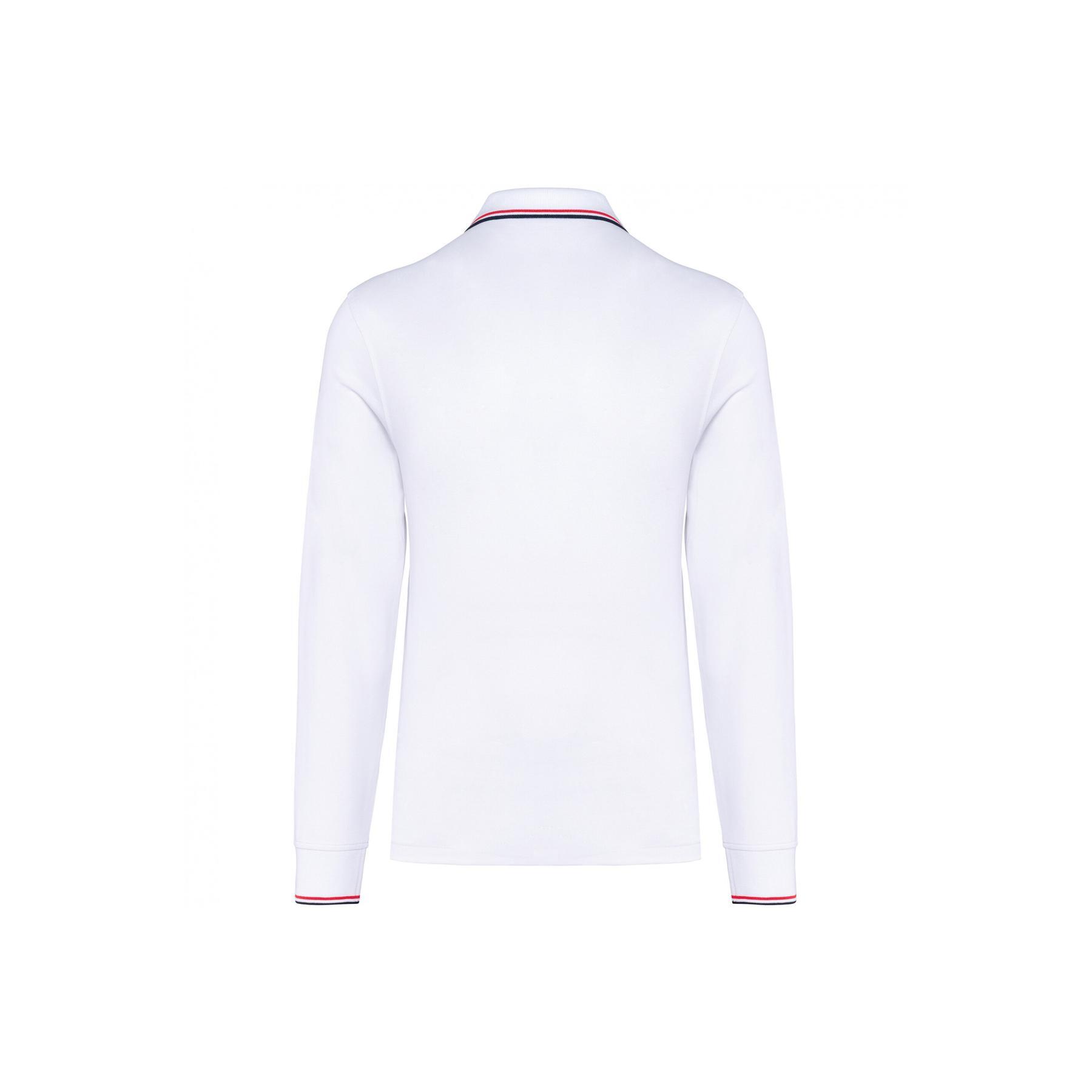 Polo-Shirt aus Piqué-Strick langarm Kariban 2/3