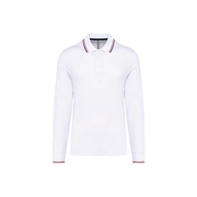 Piqué polo met lange mouwen kariban