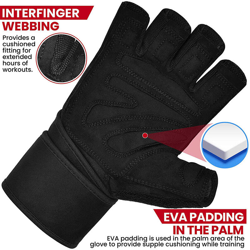 Gym Glove Micro Black Plus-XL 3/7