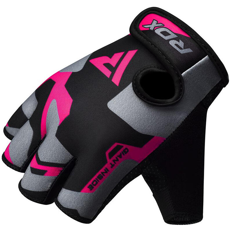 RDX F6 Pink Weightlifting Gym Gloves 2/6