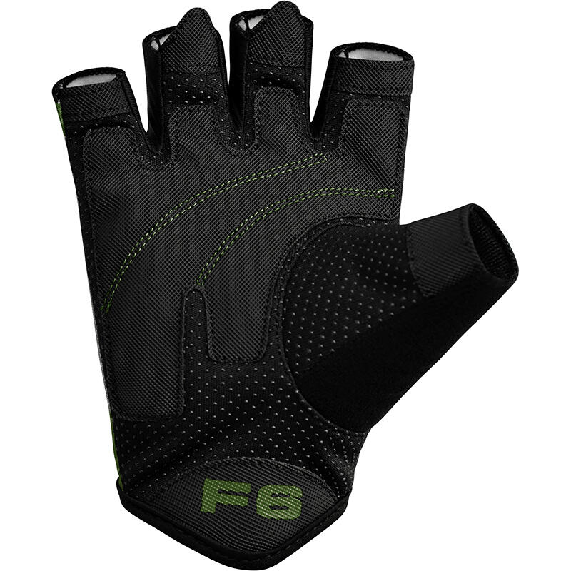 Gym Gloves Sumblimation F6 Black/Green-S 2/7