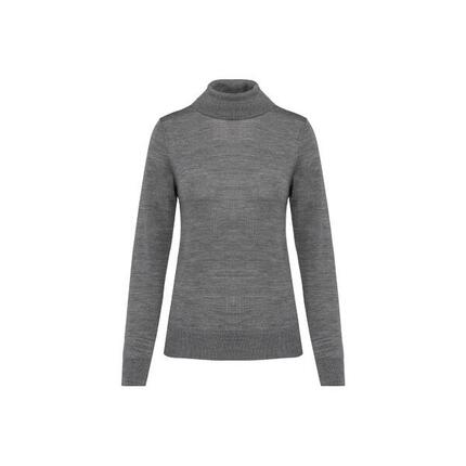 Merino-Pullover mit Rollkragen, Damen Kariban Premium