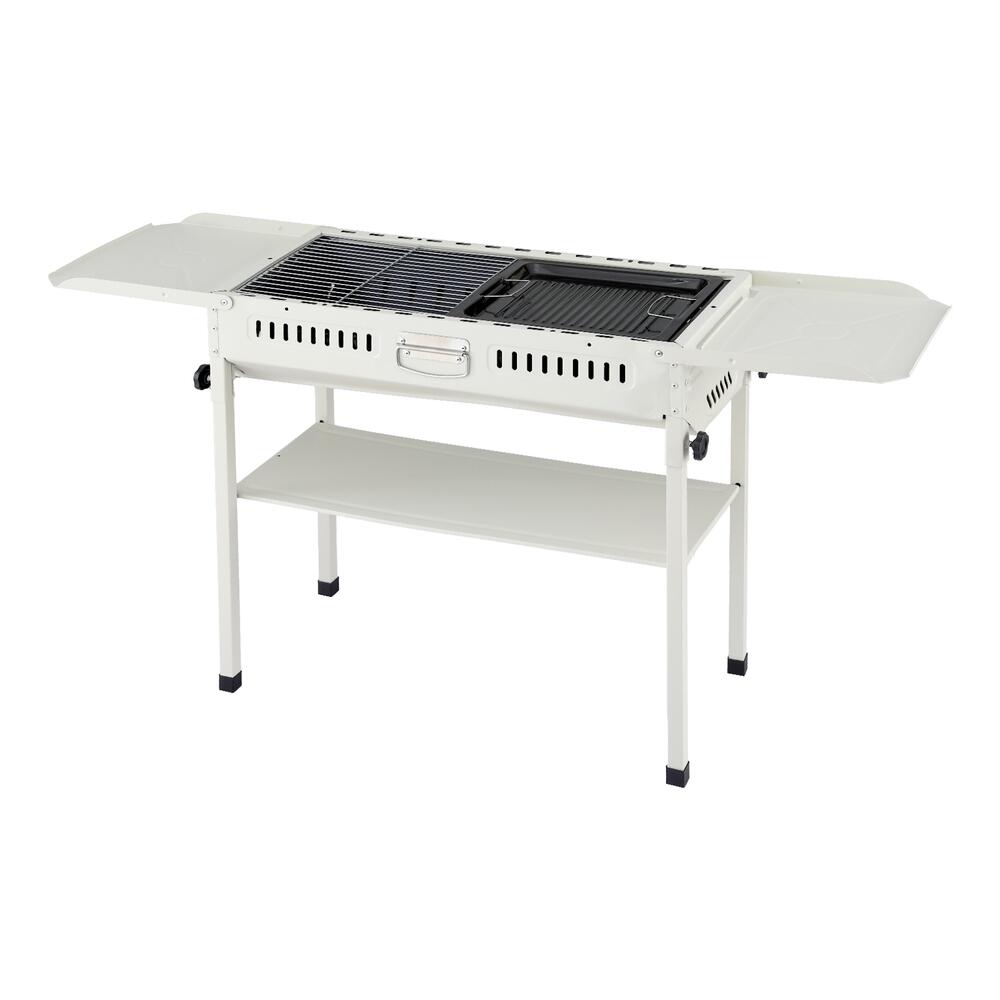 Portable BBQ Grill w/ Stainless Steel Racks Pans