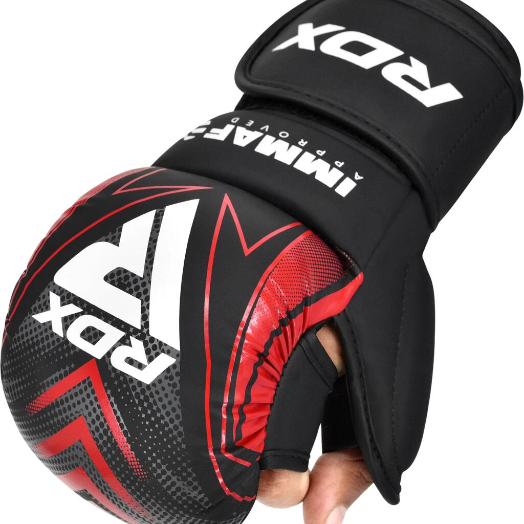 MMA Gloves RDX Shooter IMMAF – Red – XS