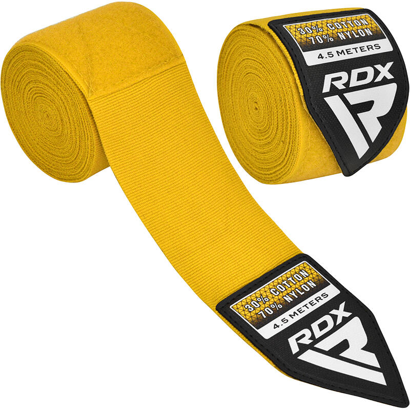 RDX Bandes de Boxe WX Pro 4.5 m – Jaune 3/7