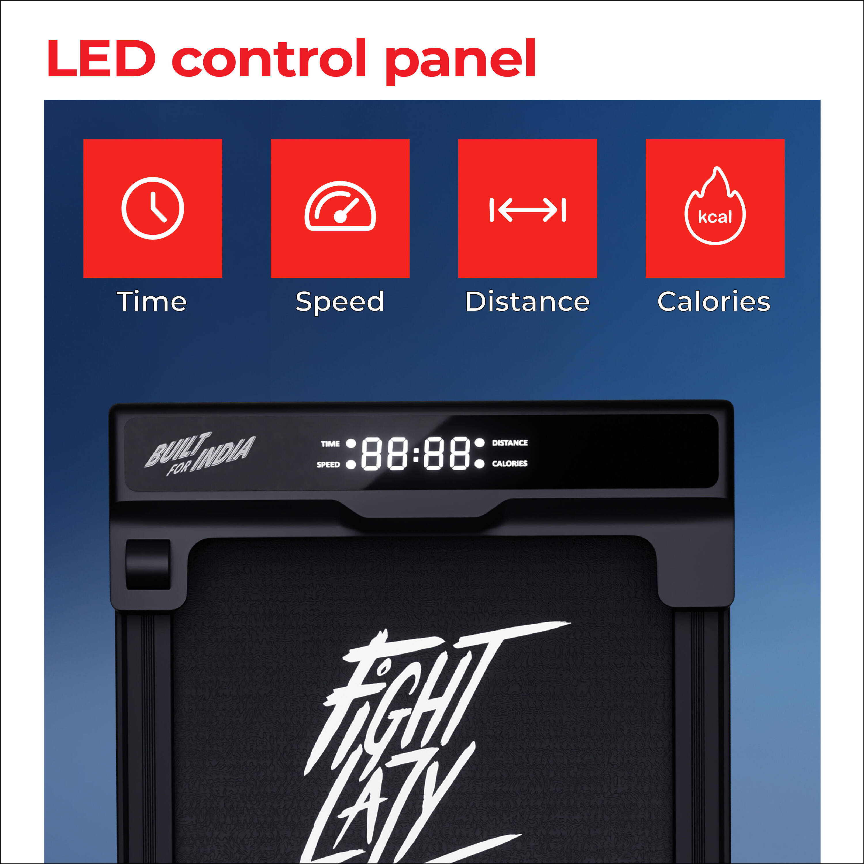 Lifelong Walking Pad Treadmill | 3 HP Brushless Motor | 2-Level Manual Incline | LED Display | Foldable Design | Remote Control | 110 Kg Capacity | 8 Km/h Speed | Home Fitness Walking Machine LLTM183 -  5
