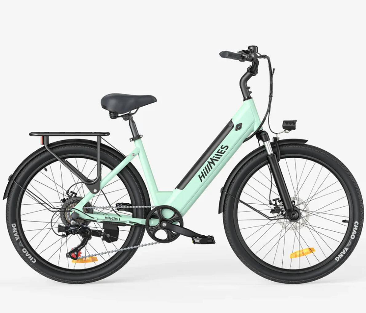 Bicicletta elettrica Hillmiles MileCity 1 da 250 W, autonomia 100 km 3/4
