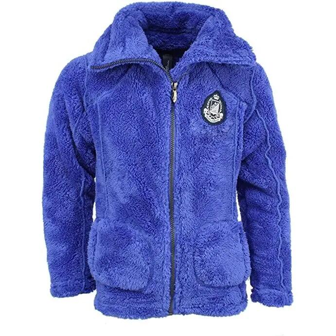 Girl's fleece jacket Peak Mountain coral sherpaGasana