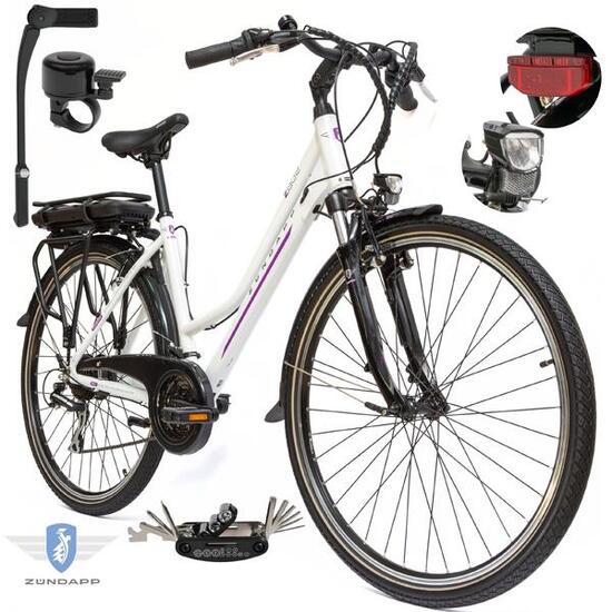 Rower elektryczny damski Zundapp Z802 koło 28