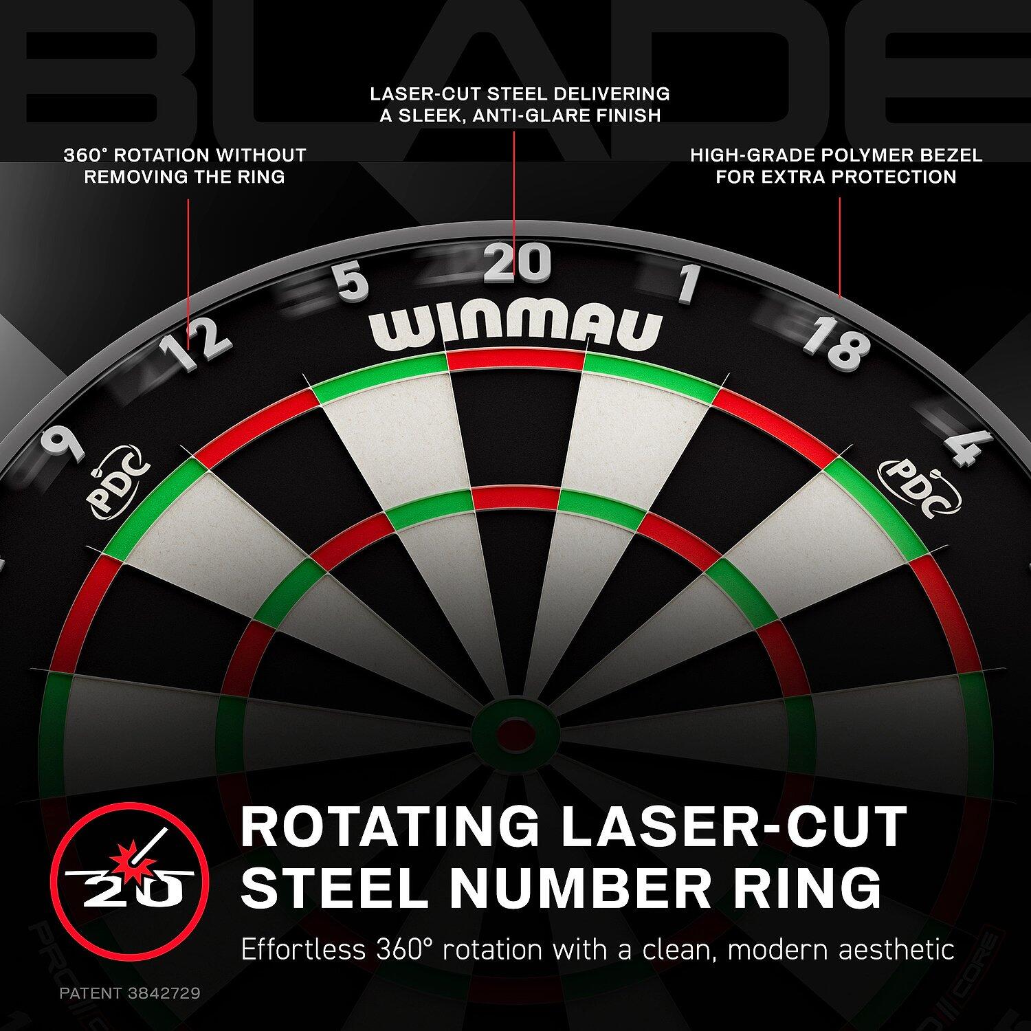 Steeldartscheibe Blade X PDC Darts / Steeldarts Unisex 5/7