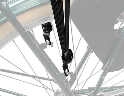 CONTEC Urban.Fix 3-fach Spanngurt 54 cm mit Edelstahlhalter schwarz