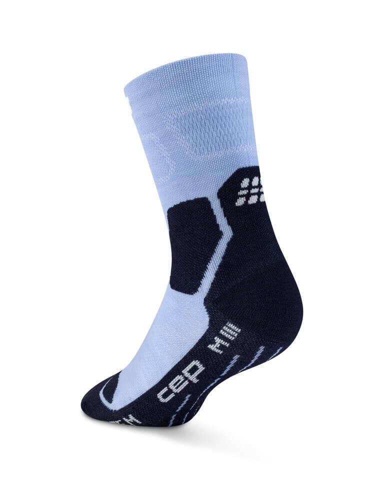 CEP Hiking Light Merino Mid-Cut Compressie - Lichtblauw/Donkerblauw - Dames 3/5