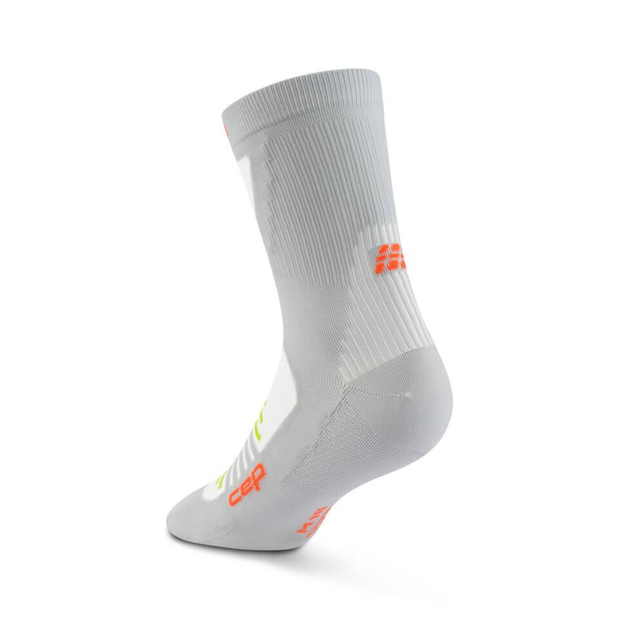Șosete compresie alergare CEP Pro Run Ultralight Mid Cut - gri | ultraușoare