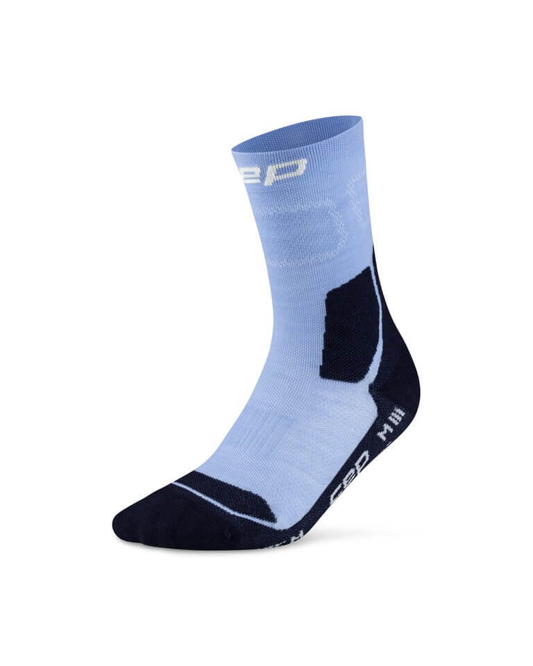 CEP Hiking Light Merino Mid-Cut Compressie - Lichtblauw/Donkerblauw - Dames 2/5