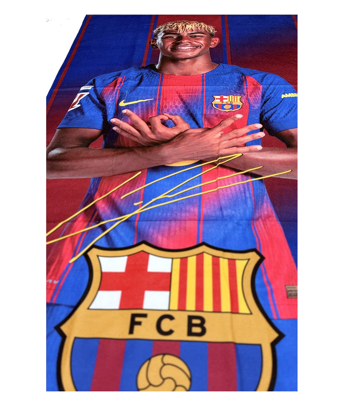 Toalla Playa FC Barcelona Oficial Lamine Yamal 3/4