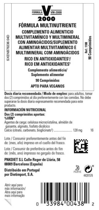 VM 2000 Comprimidos 3/3