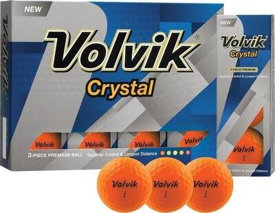 Volvik crystal golfballen 12 pack - oranje