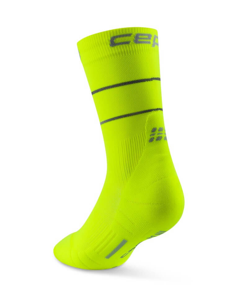 Damskie skarpety biegania kompresyjne odblaskowe PRO Run Reflective CEP 3/7