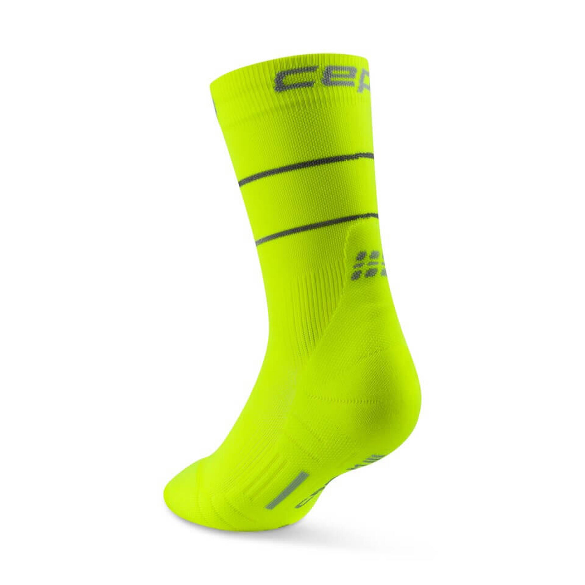 Șosete compresie CEP Pro Run Reflective 2.0 W mid cut - galben neon | alergare…